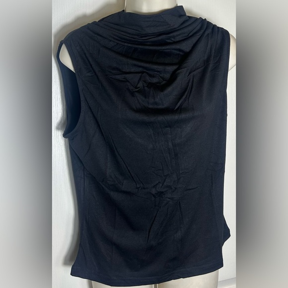 NWOT - Tankaneo - Women's Sleeveless Tank Top - Slim Fitted - Black - Picture 3 of 4